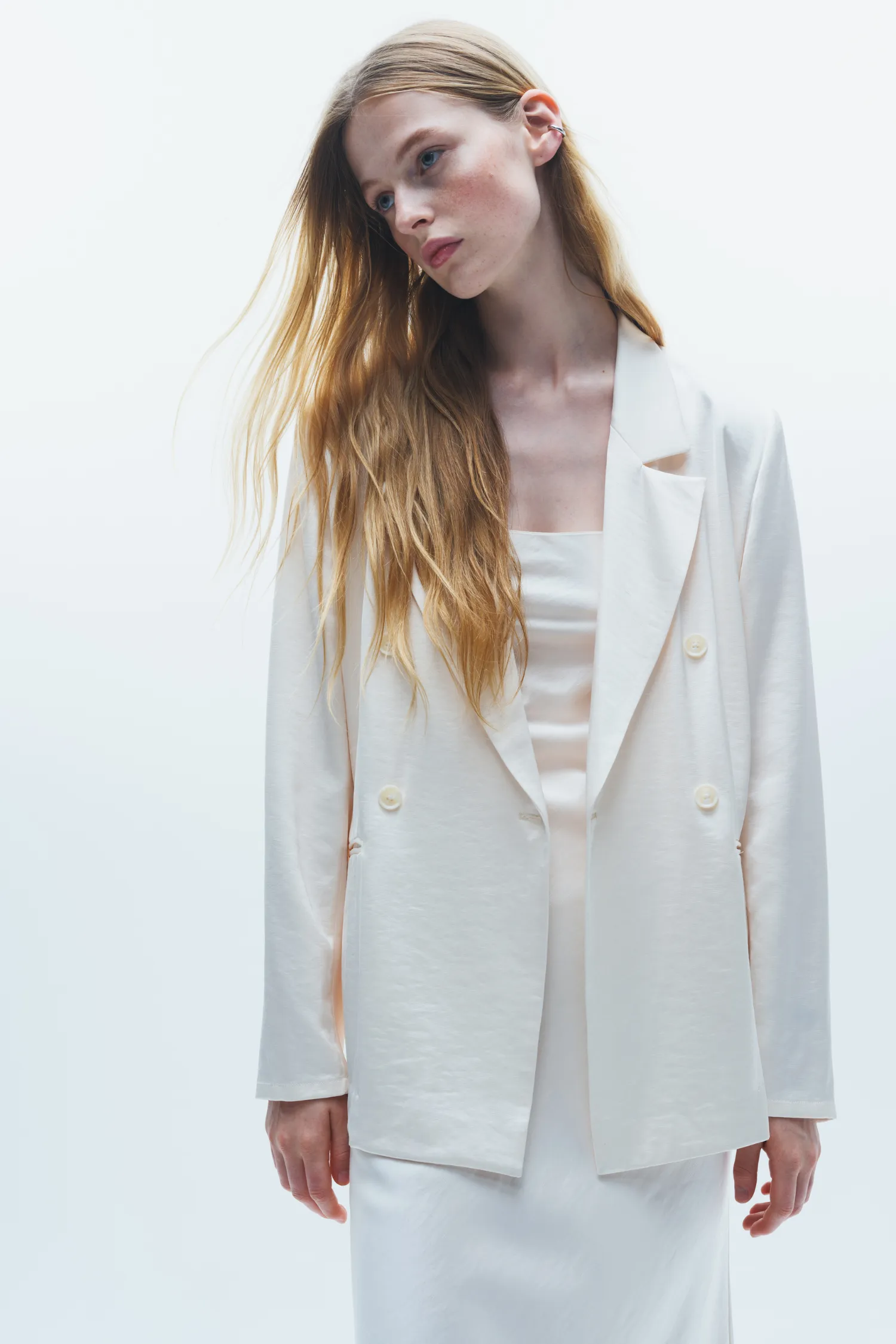 Adalee Charmeuse Blazer