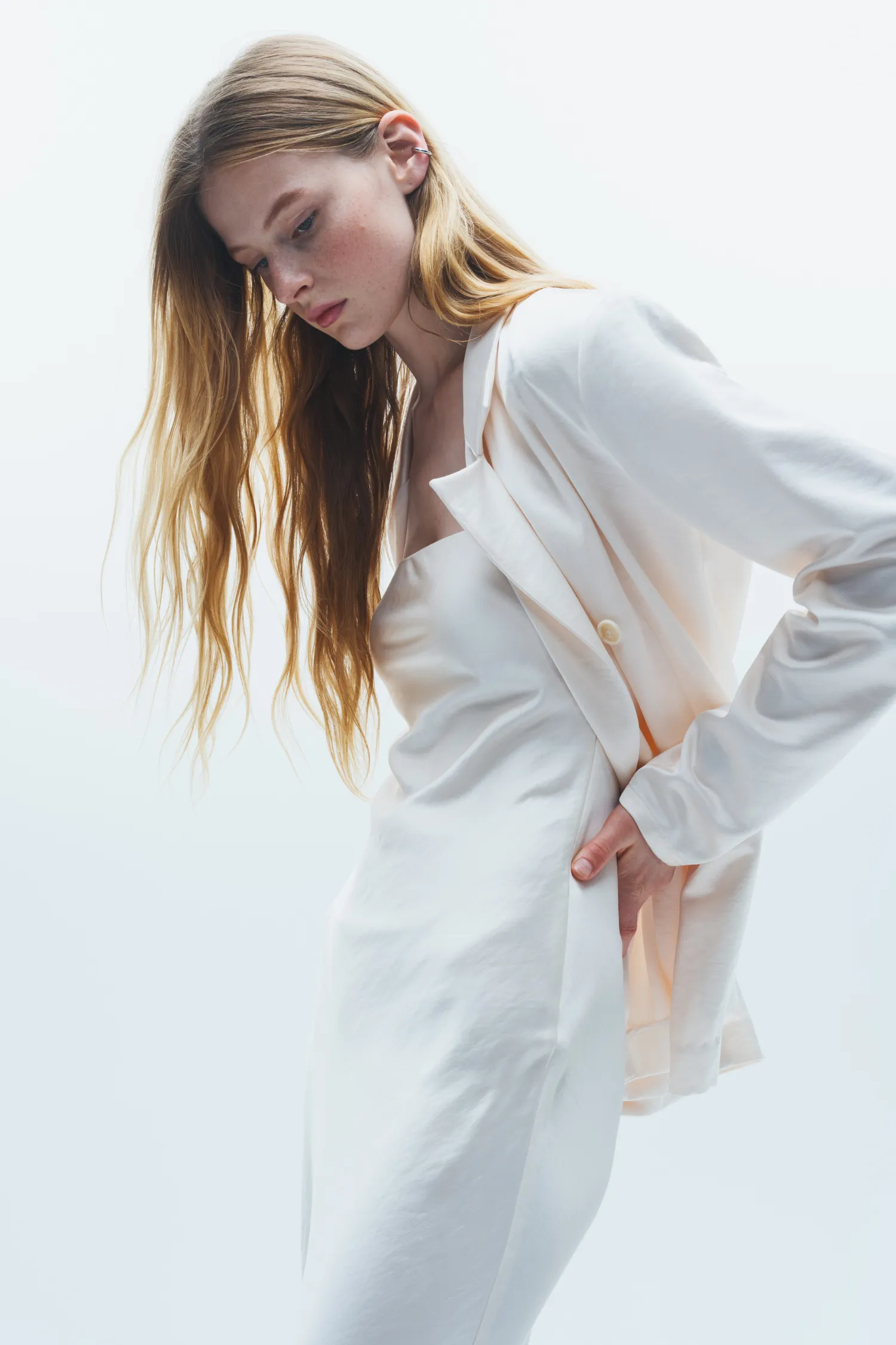 Adalee Charmeuse Blazer