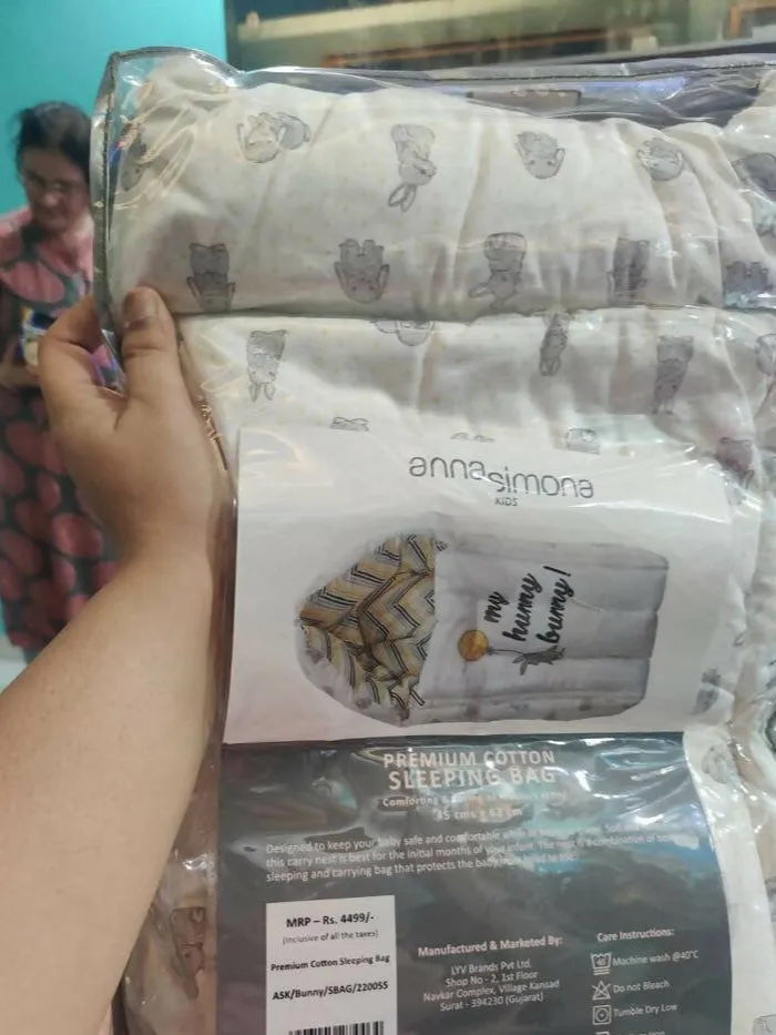 ANNA SIMONA Cotton Sleeping Bag- Baby Nest