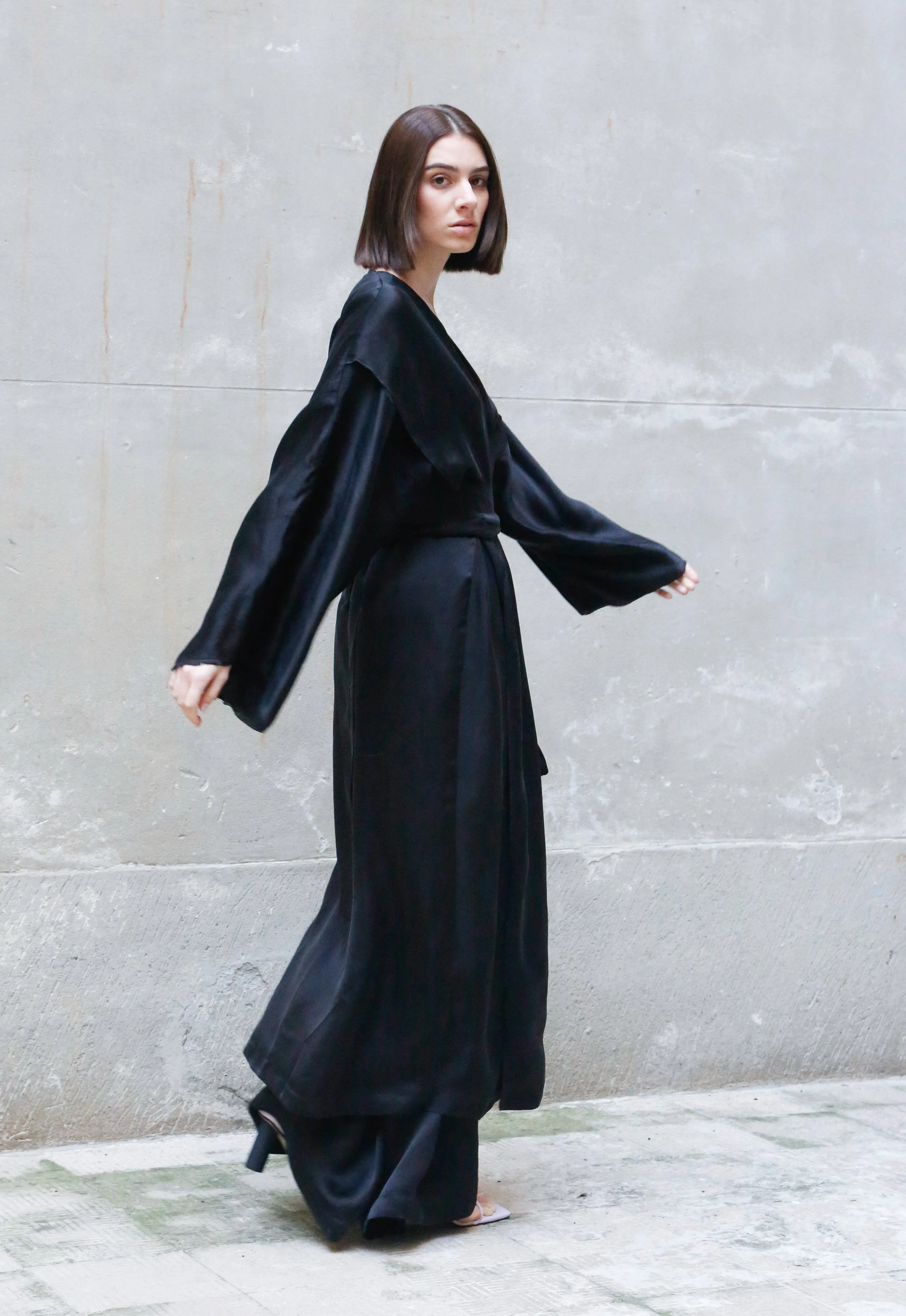 Bemberg Kimono Wrap Dress