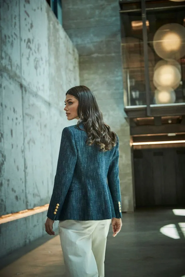BLAZER CRUZADA DENIM BYRON