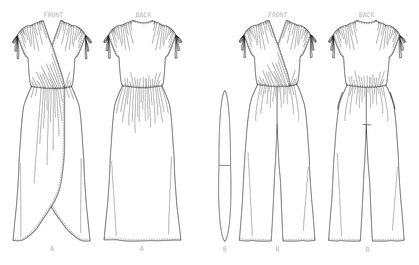 Butterick sewing pattern 6756 Misses' Dress, Jumpsuit
