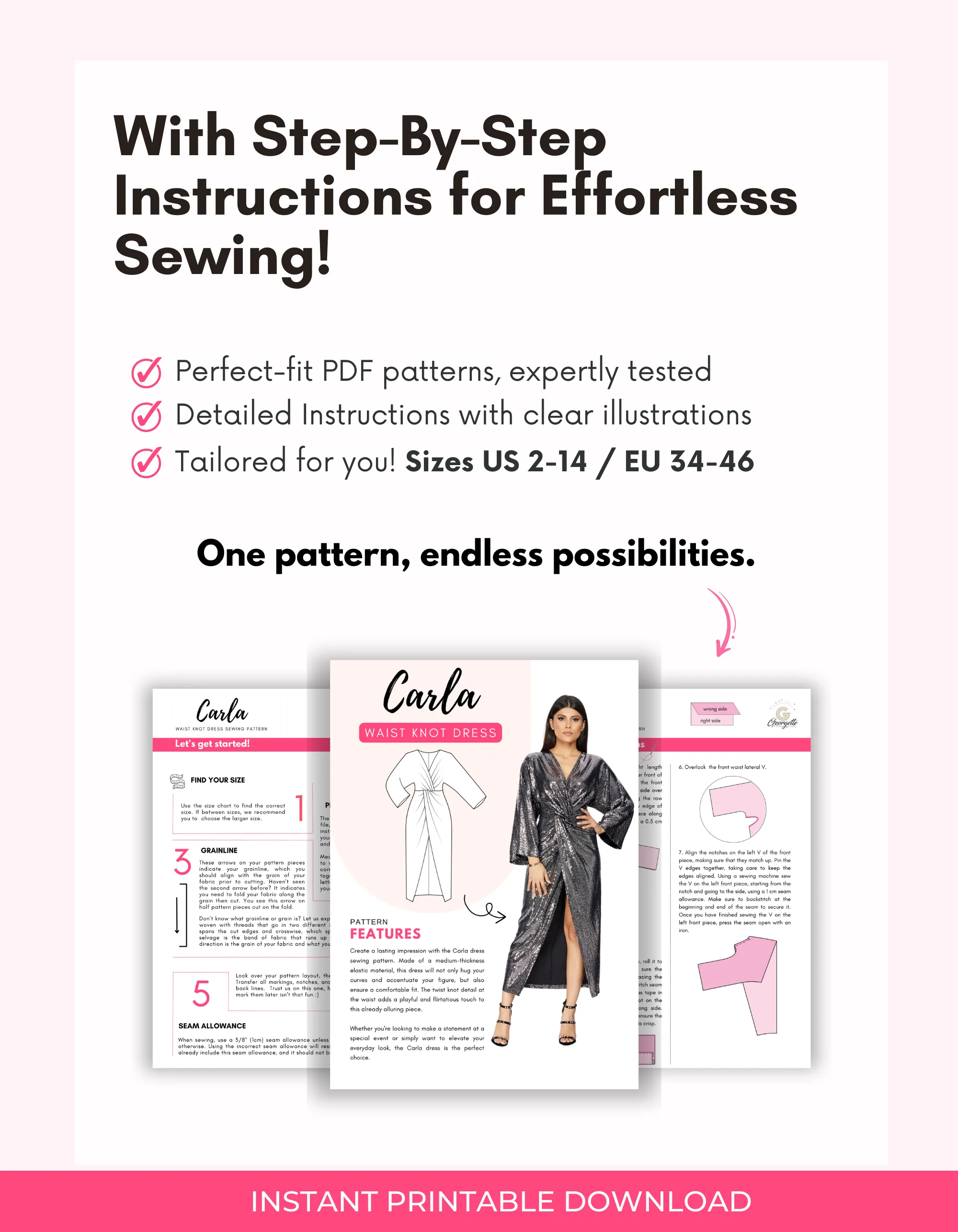 CARLA - Formal Dress Pattern