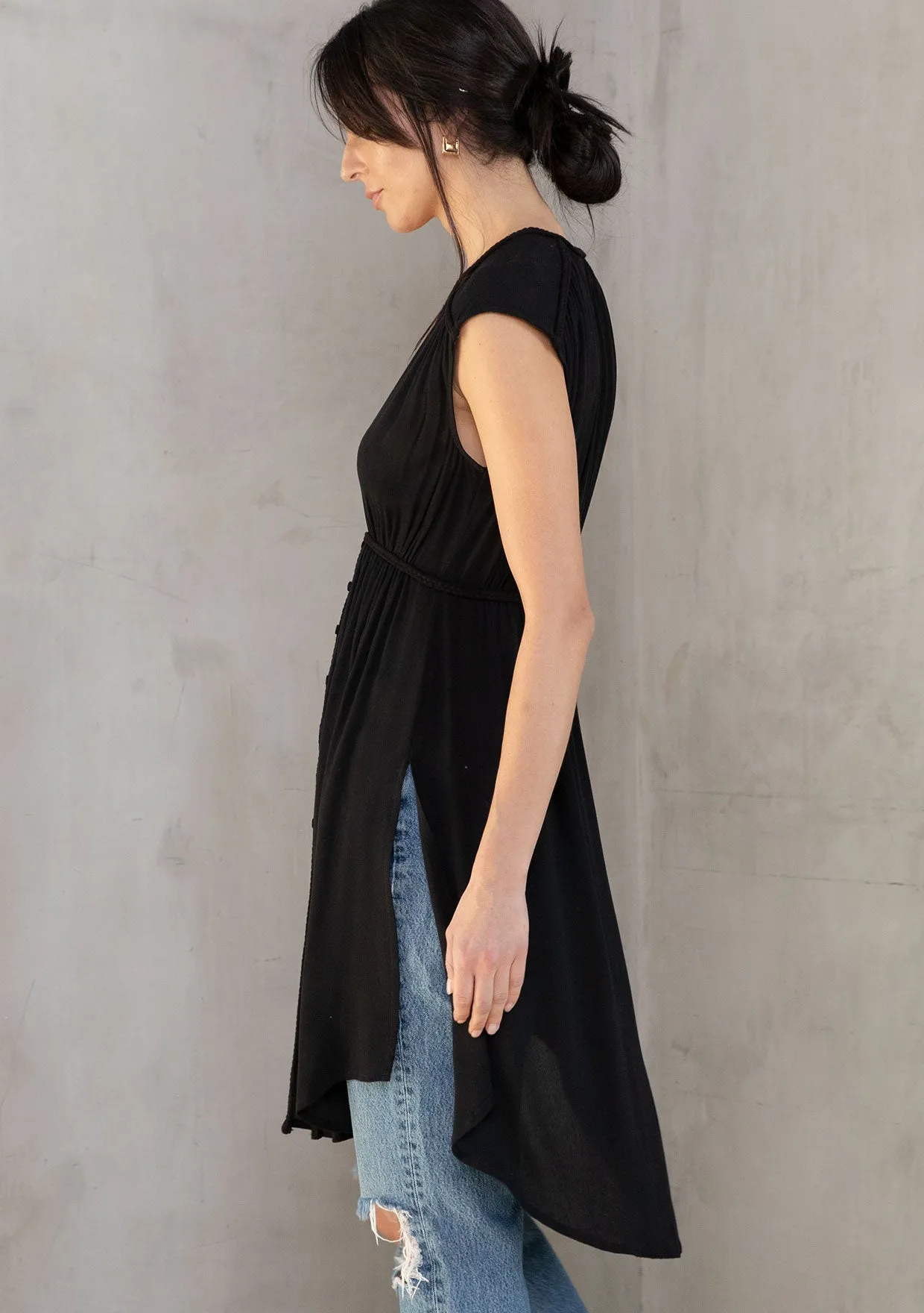 Cassia Braided Tunic Top