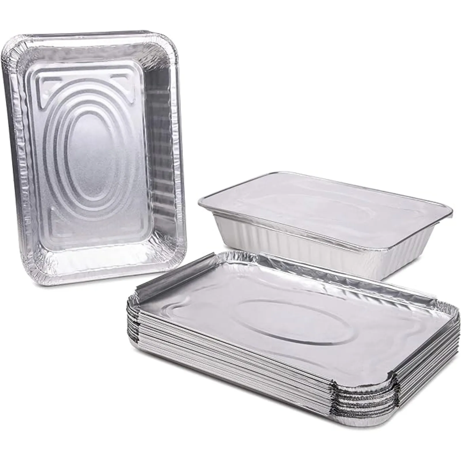 Disposable Aluminum Lid For 2.25Lb Oblong Pan 8.75" x 6.12"