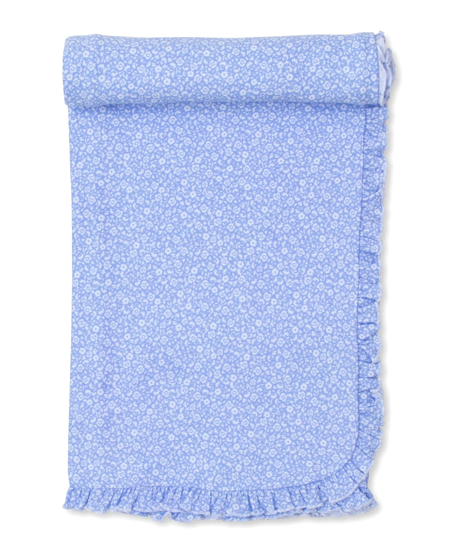 Fall Flower Patch Blanket - Light Blue