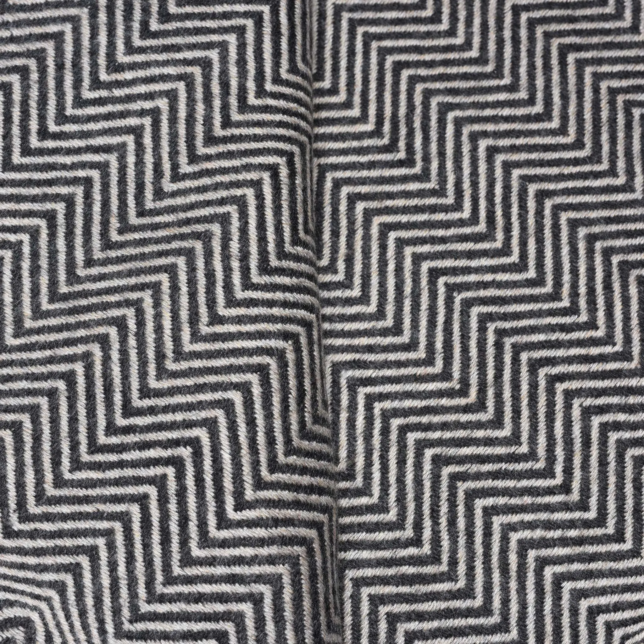 Herringbone Wool Throw from Kashmir