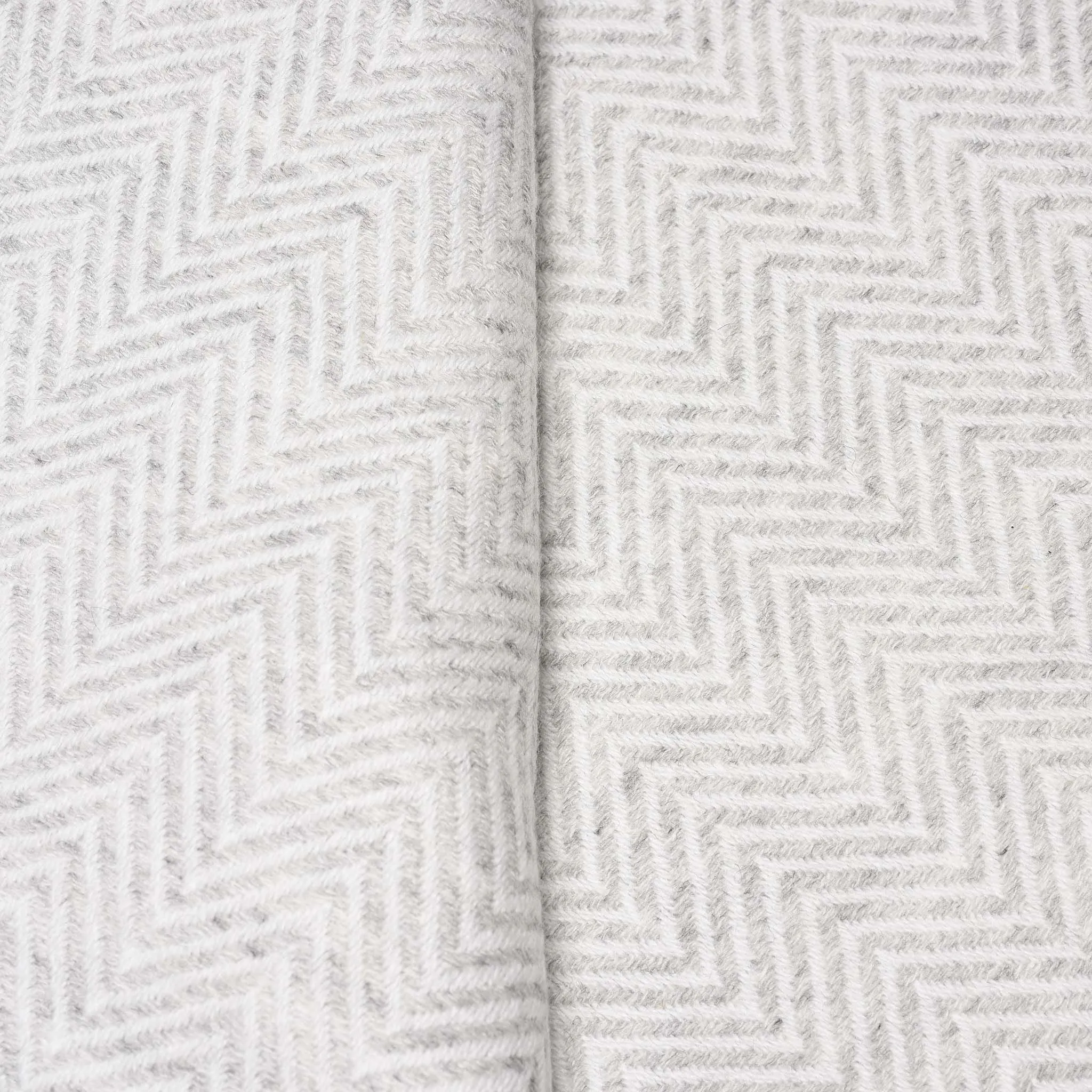Herringbone Wool Throw from Kashmir
