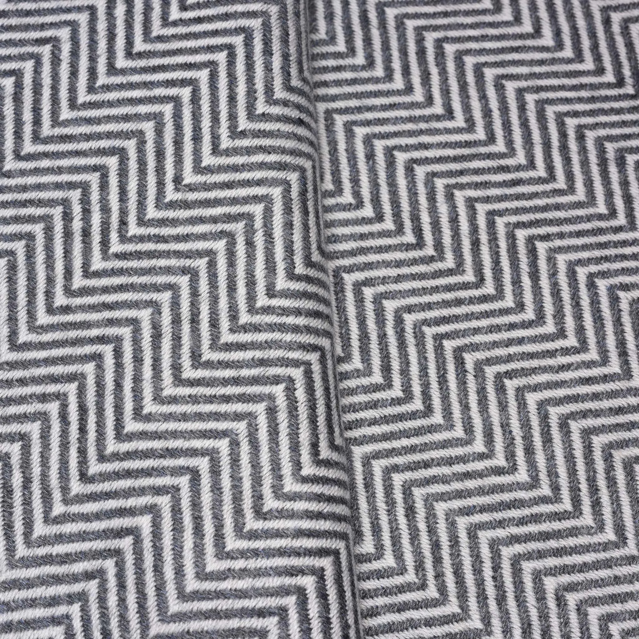 Herringbone Wool Throw from Kashmir