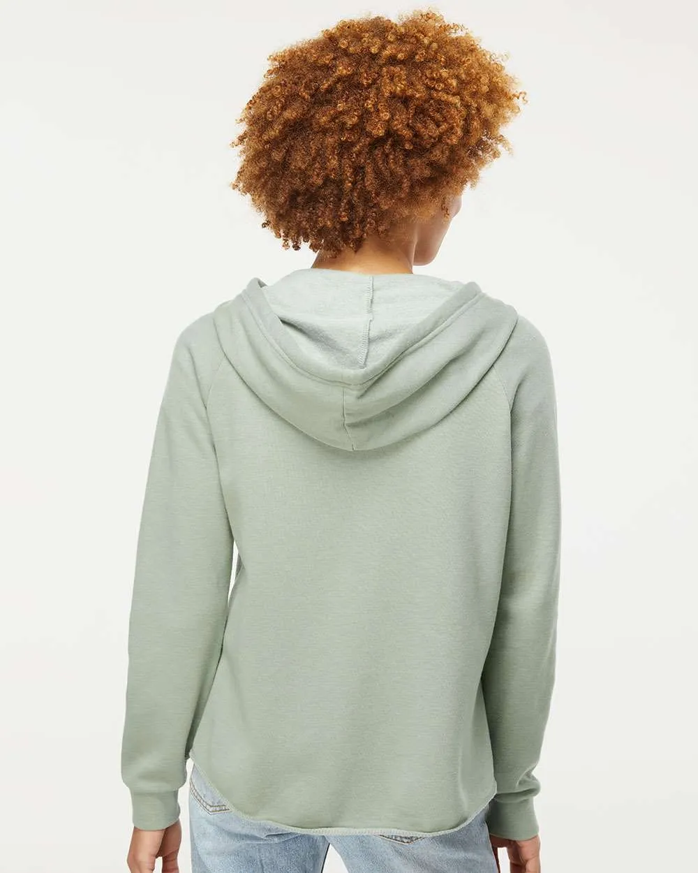 Independent Trading Co. Ladies California Wave Wash Full-Zip Hooded Sweatshirt 