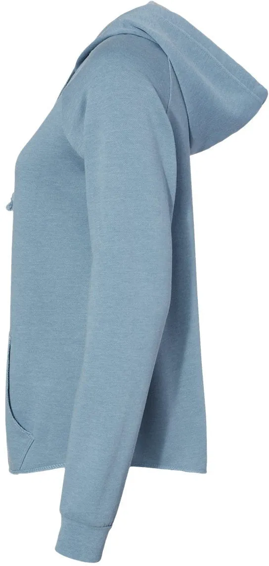 Independent Trading Co. Ladies California Wave Wash Full-Zip Hooded Sweatshirt 