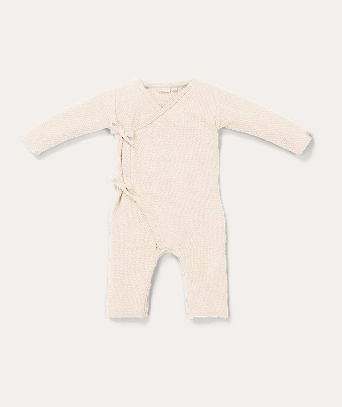Knitted One Piece Wrap Suit - Sand