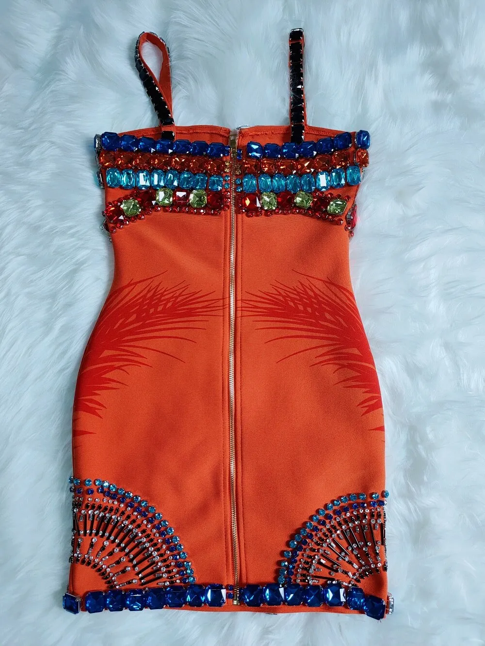 Kylie Diamond Mini Bandage Dress