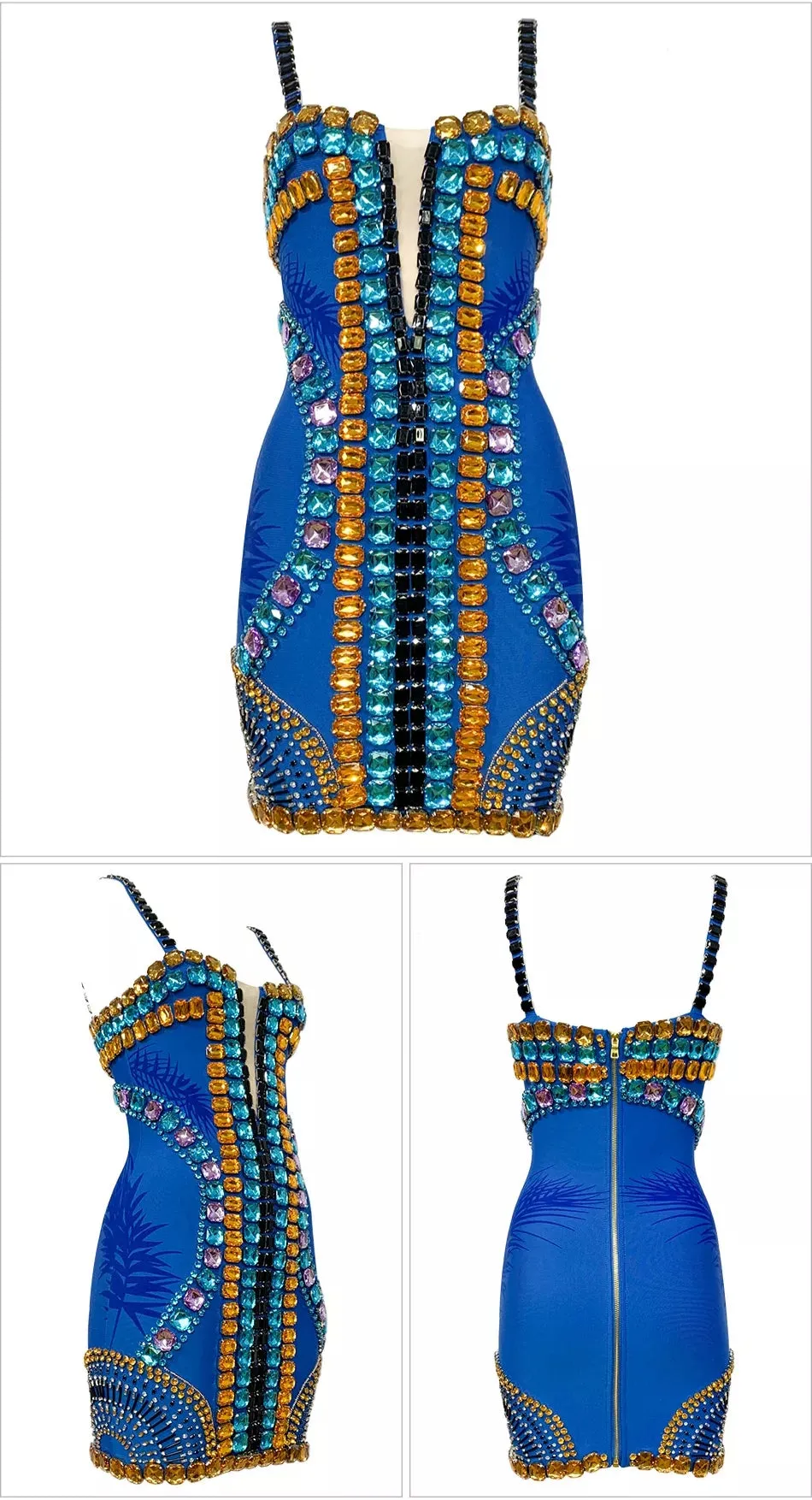 Kylie Diamond Mini Bandage Dress