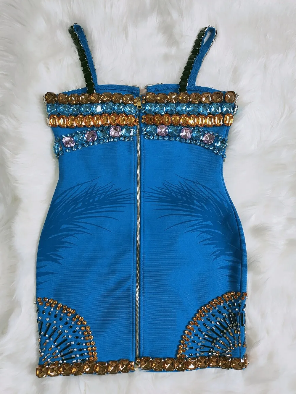 Kylie Diamond Mini Bandage Dress