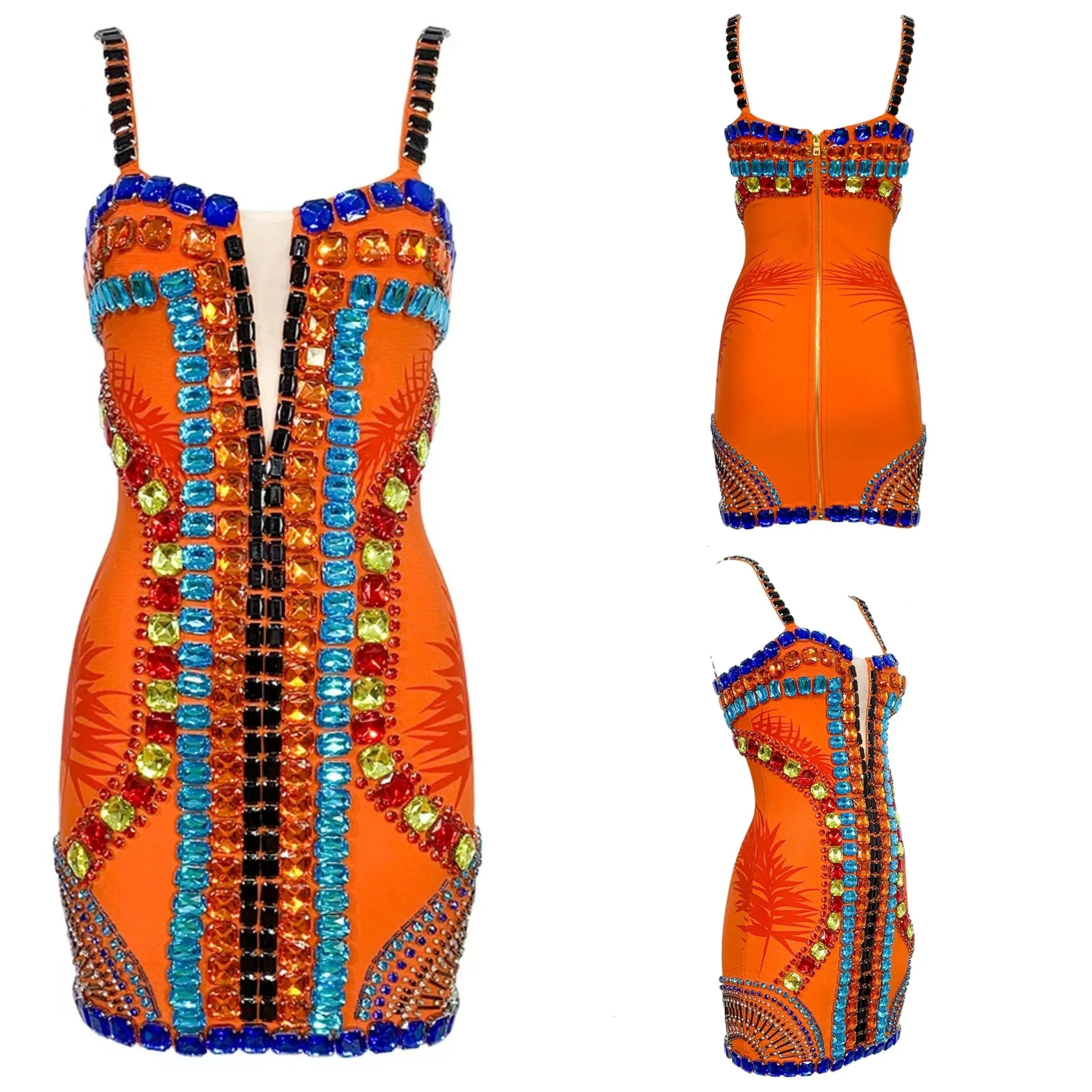 Kylie Diamond Mini Bandage Dress