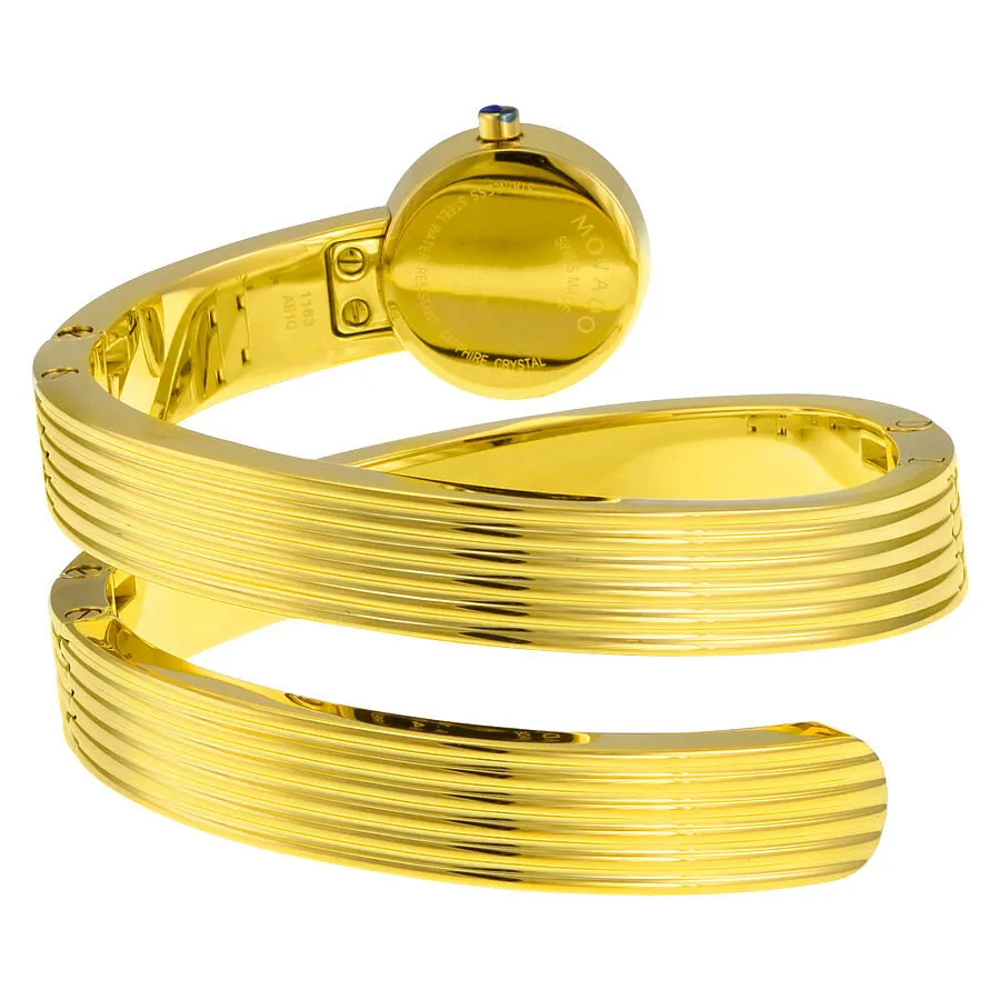 Movado Museum Wrap Yellow Gold Soleil Dial Ladies Dress Watch 0606806