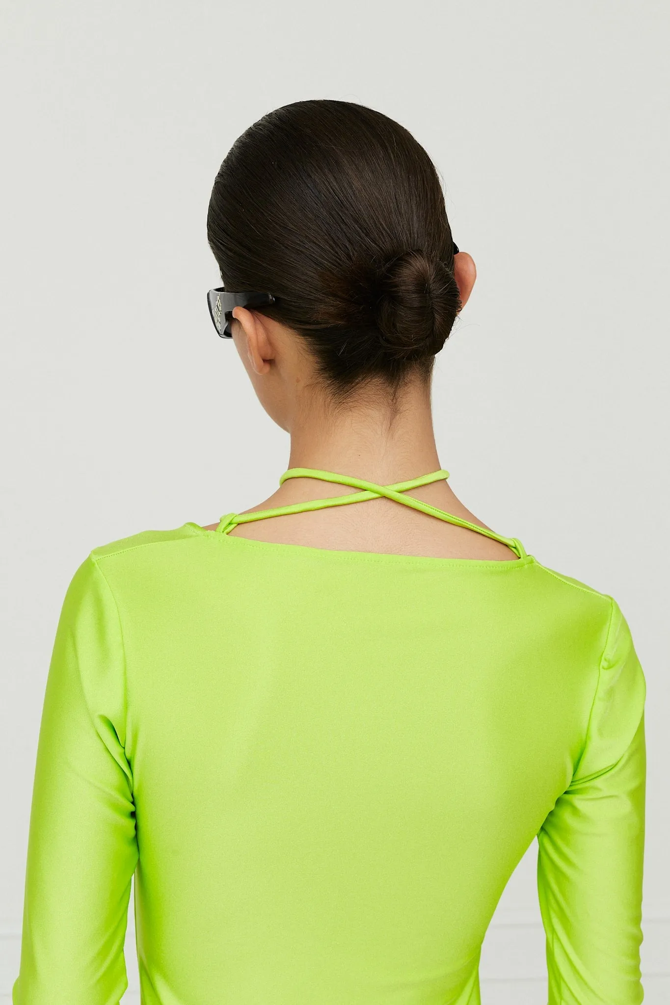 Nikola Dress — Neon Green