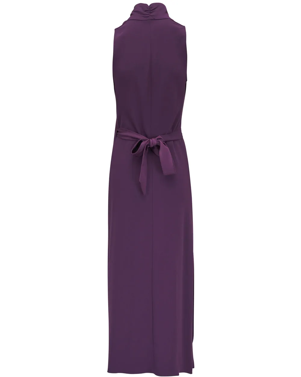 Plum Long Apres Wrap Dress