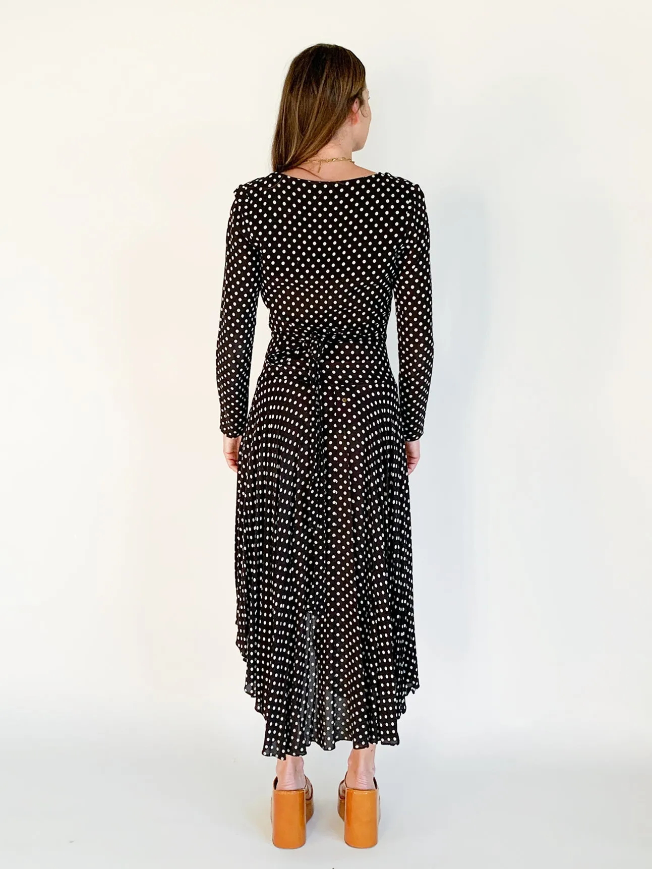 Polka Dot Wrap Dress