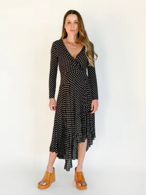 Polka Dot Wrap Dress