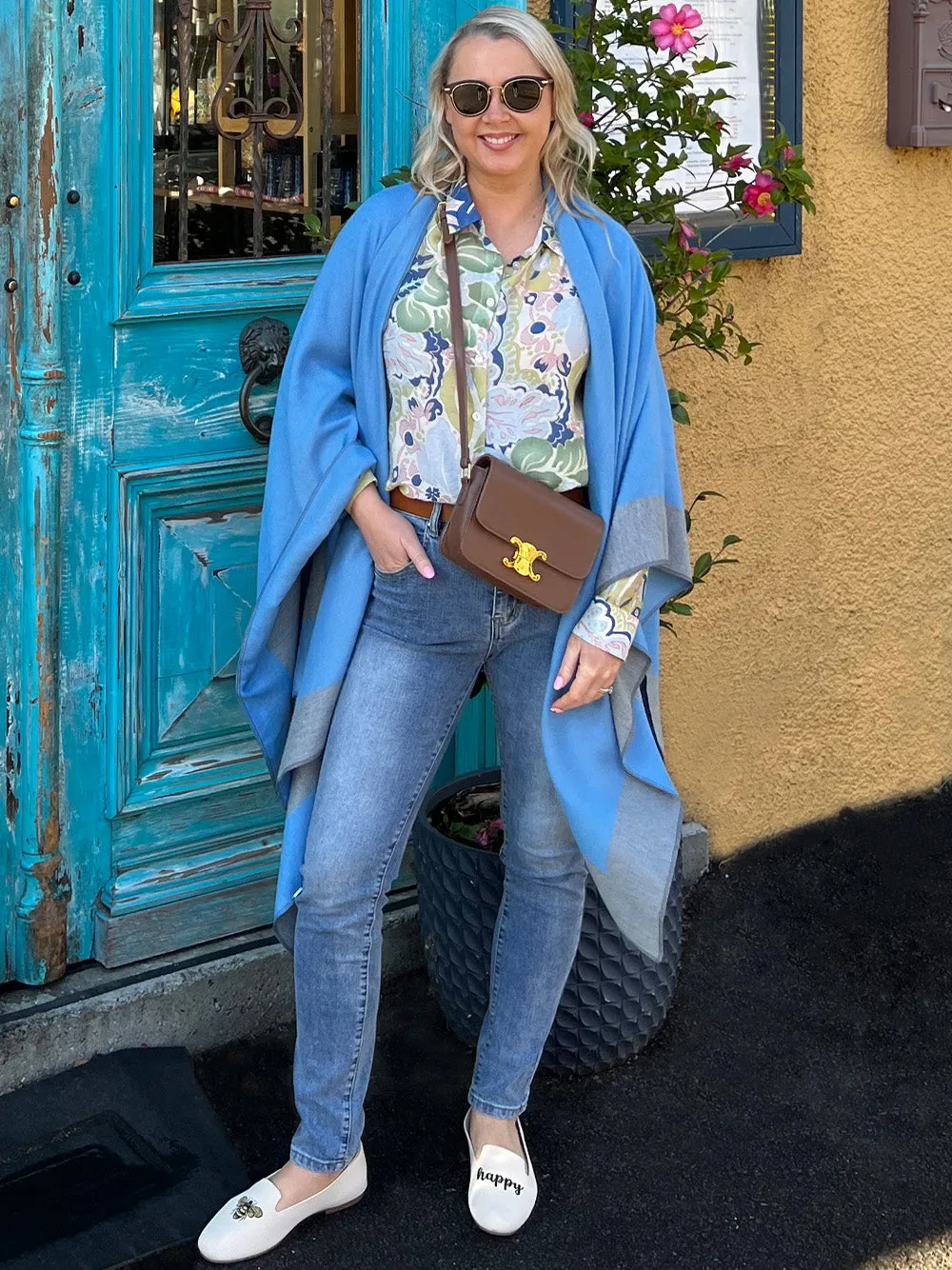 Reversible Wrap - Sky Blue