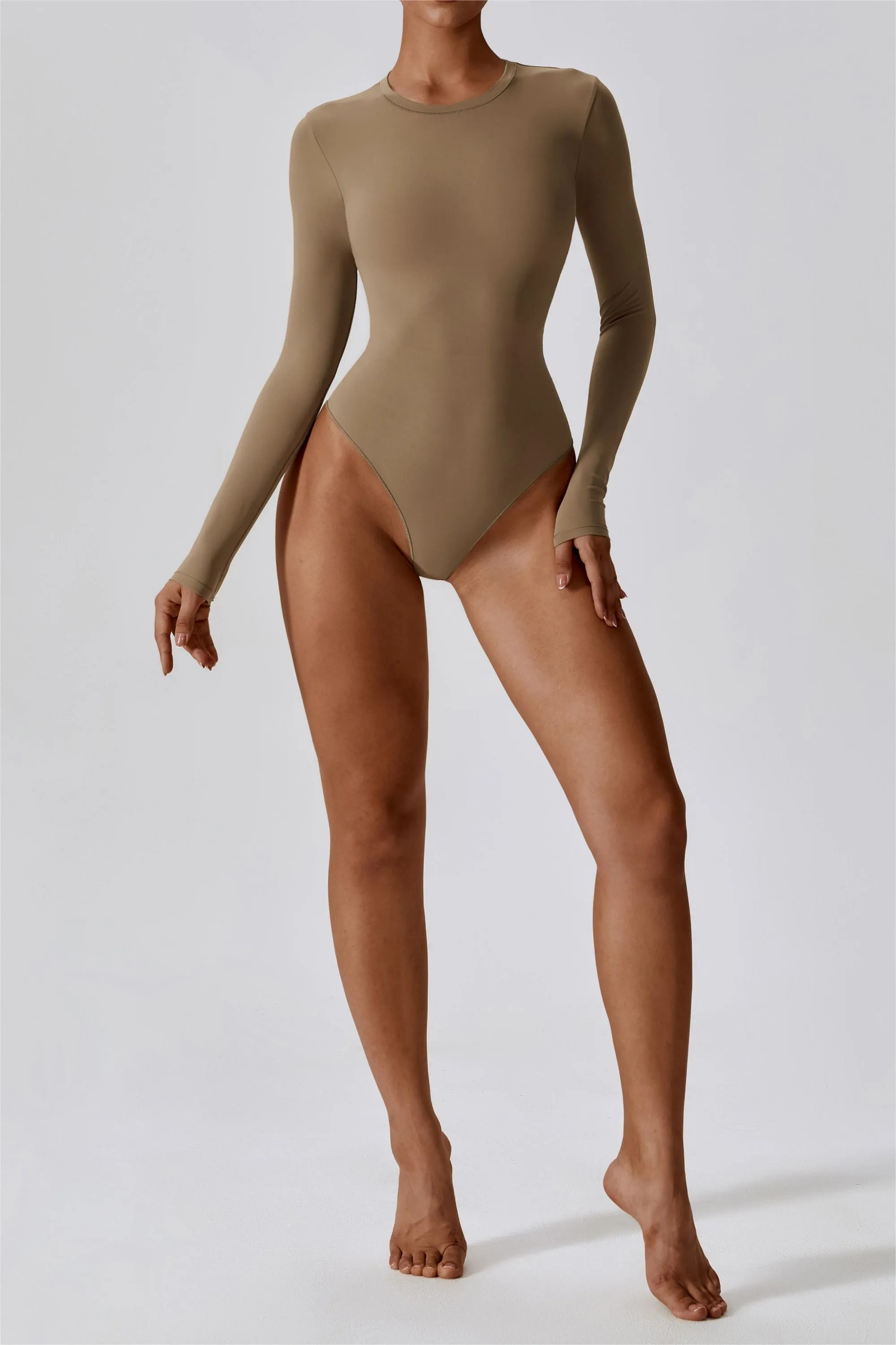 SculptFit Long-Sleeve Contour Bodysuit