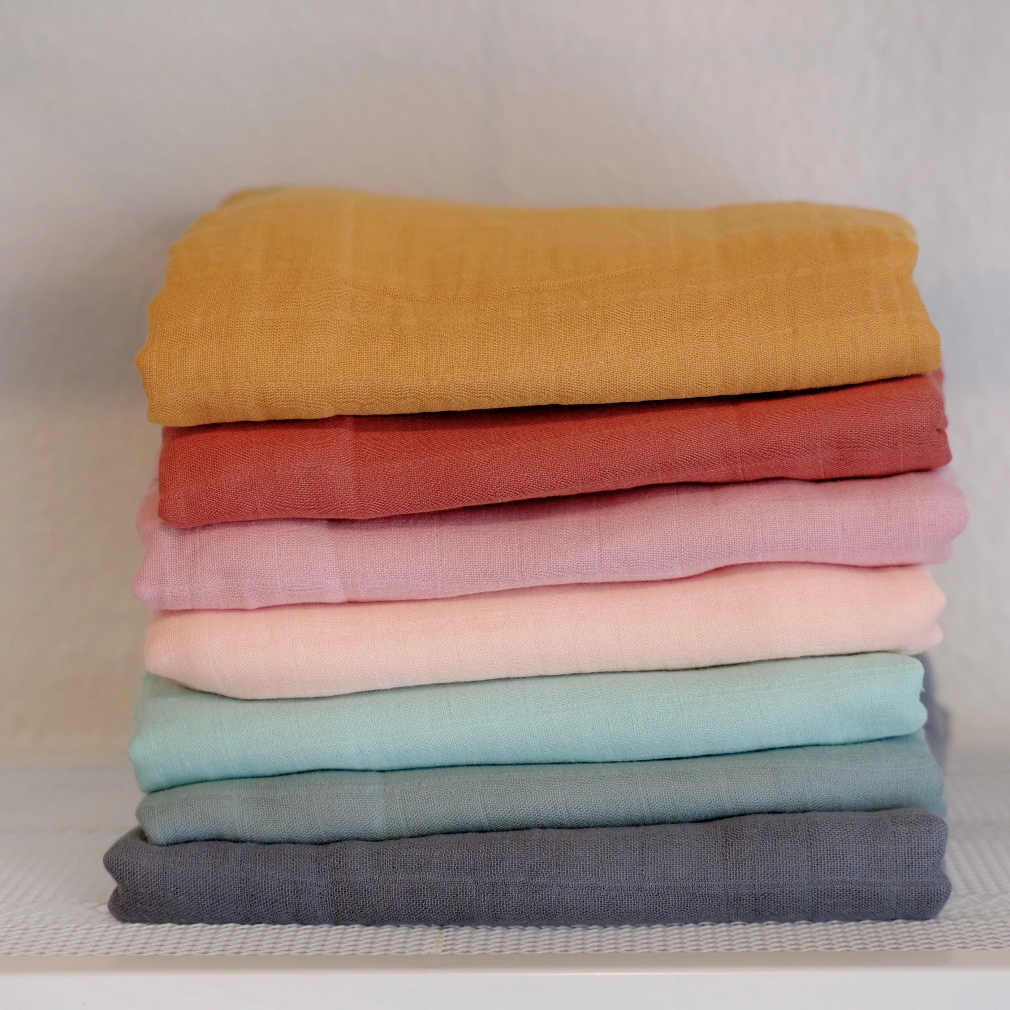Sea Green Bamboo Baby Muslin Swaddle Blanket