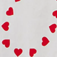 Short Sleeve Heart Midi Dress