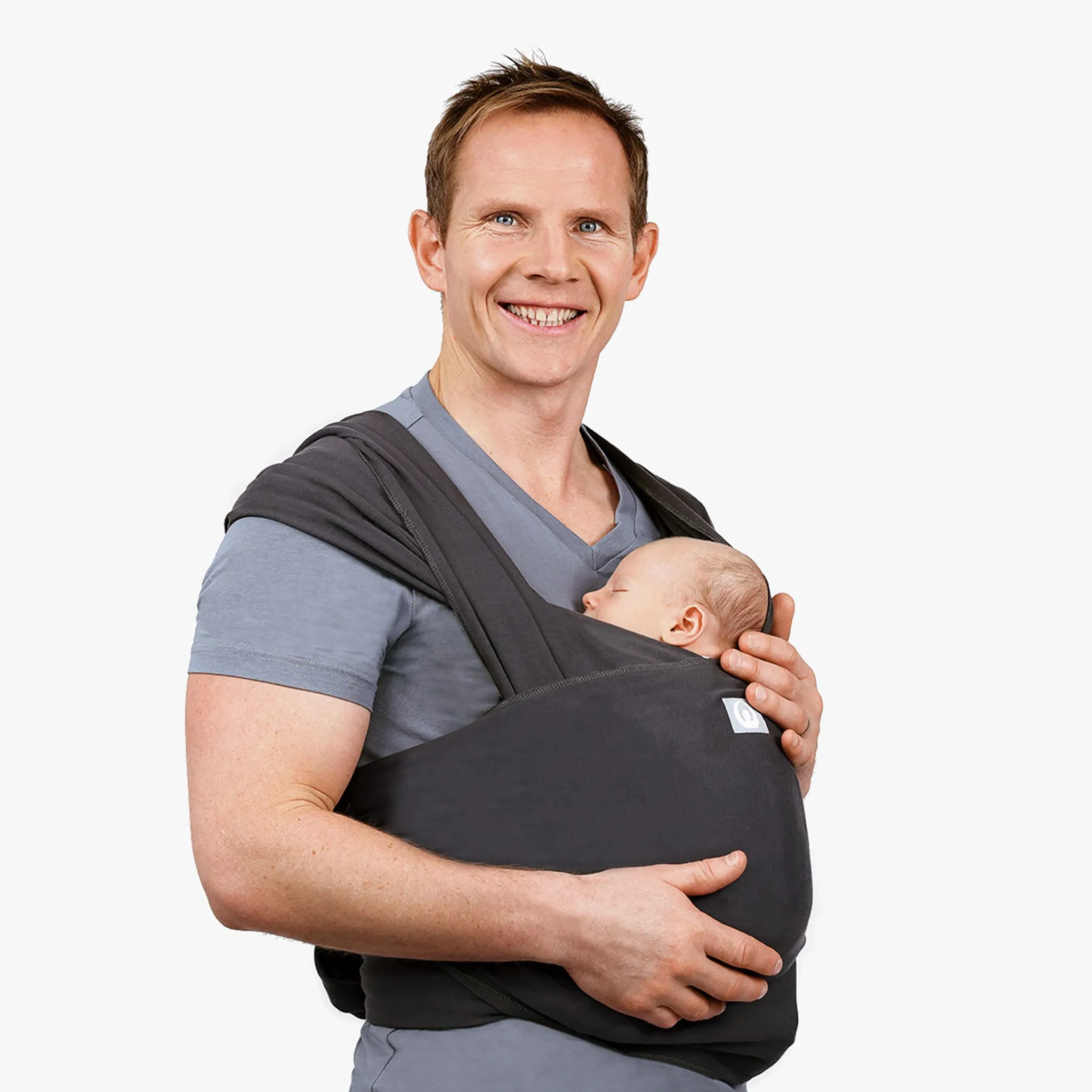 Stretchy Baby Wrap Organic Cotton | Graphite