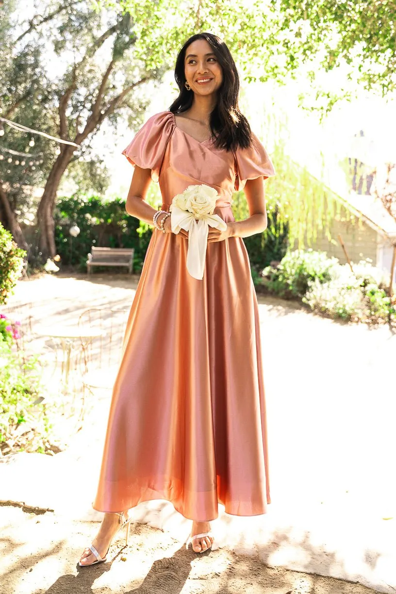 Tessie Dress in Apricot Crush