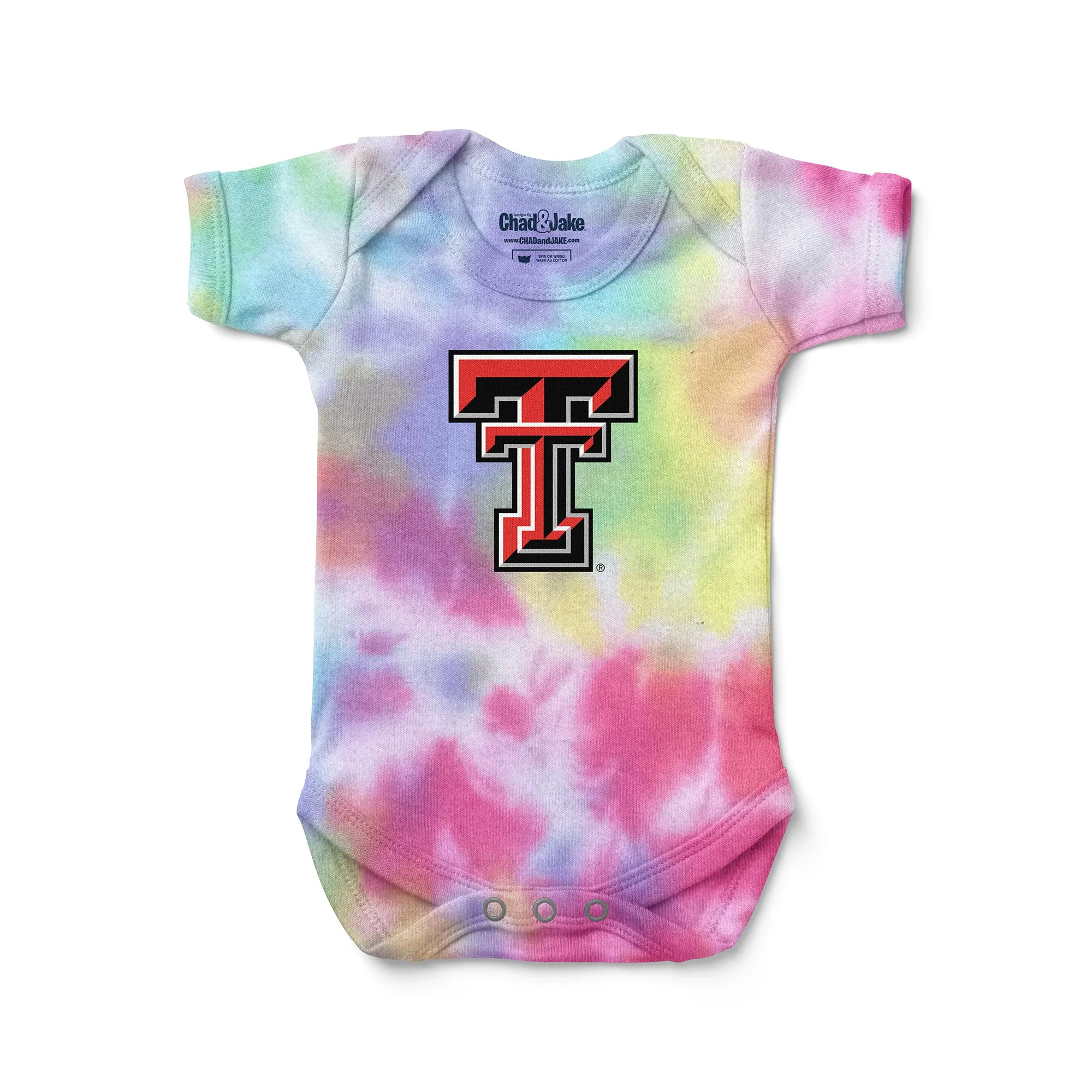 Texas Tech Red Raiders Logo Tie Dye Bodysuit