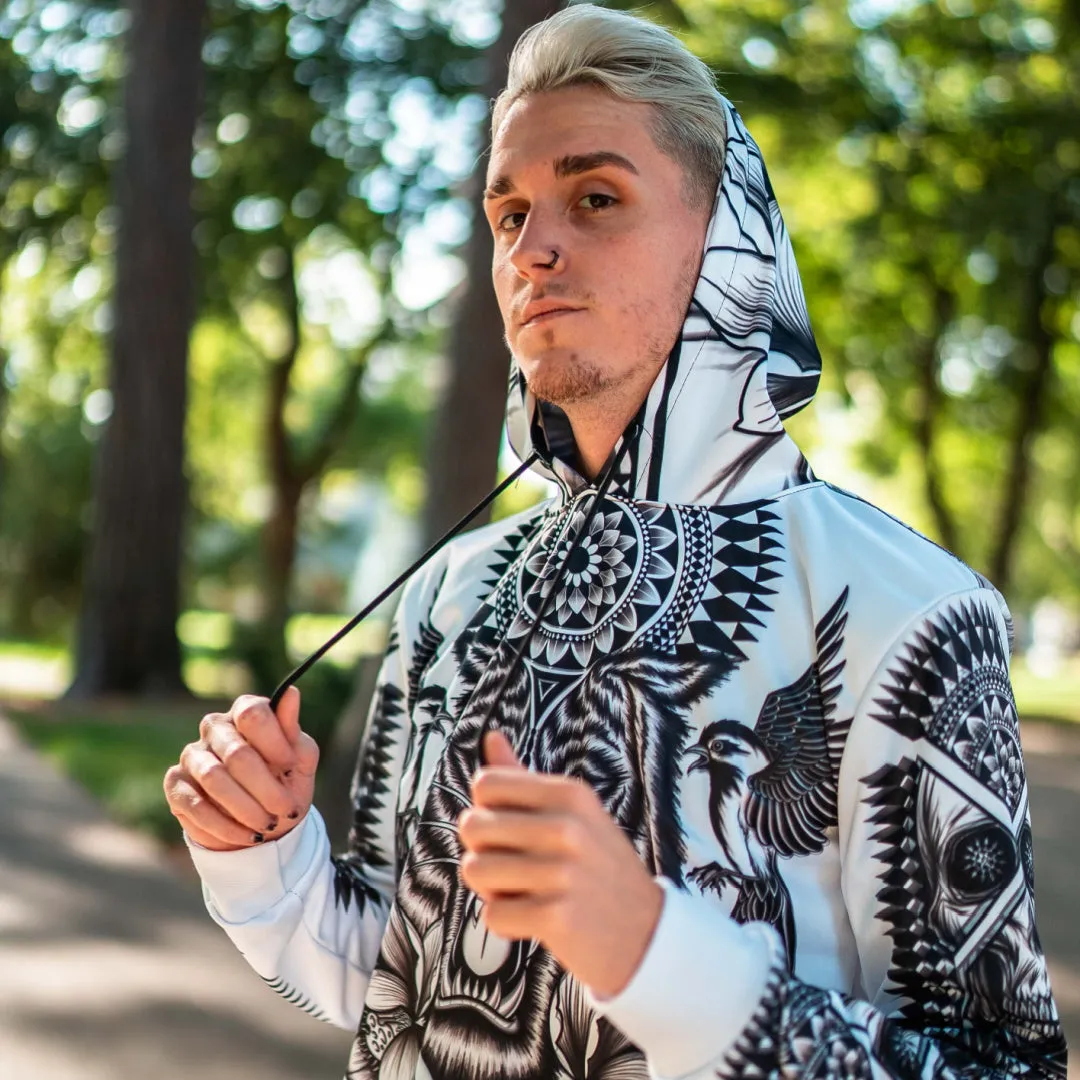 Tribal Tiger Pullover Hoodie
