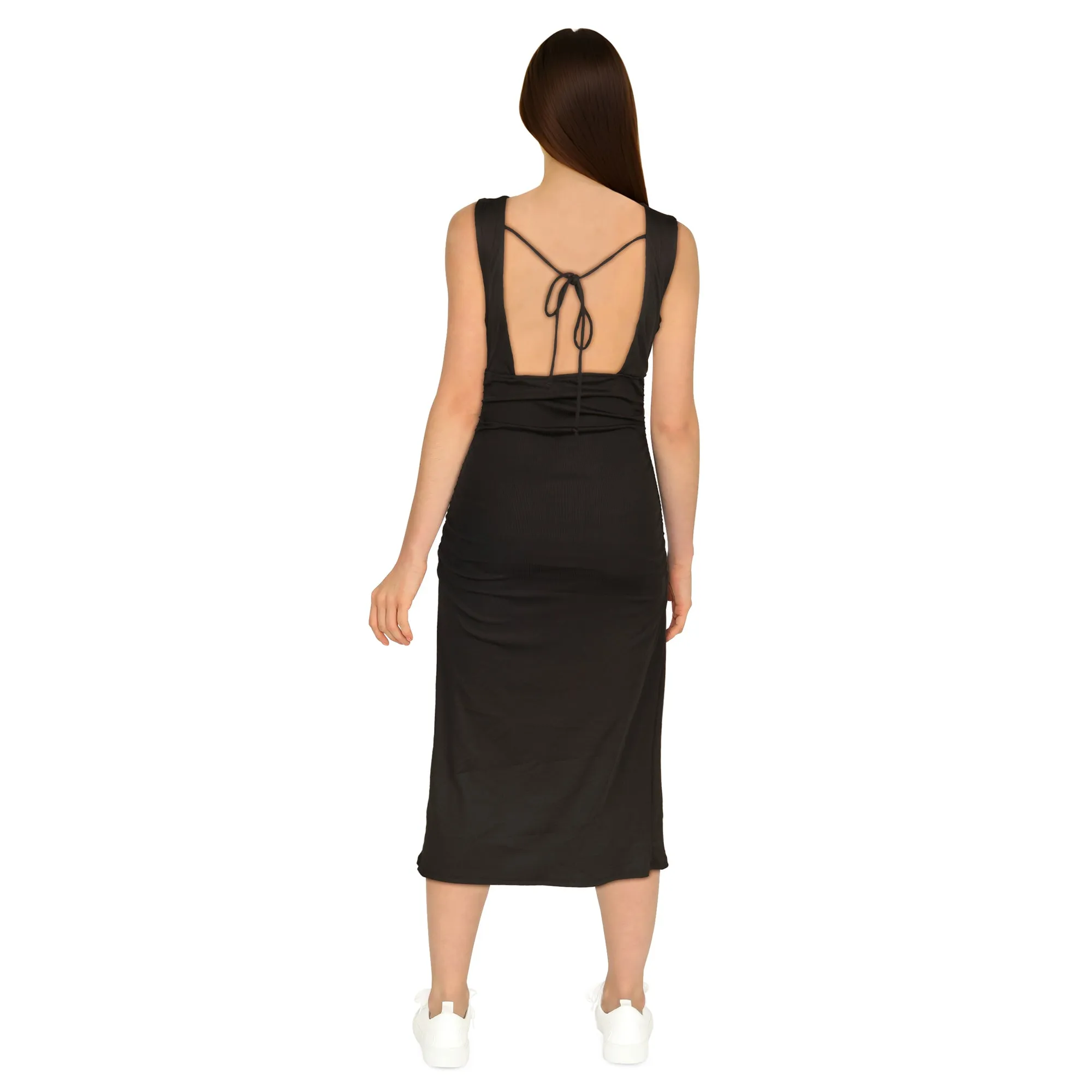 Women's Deep V-Neck Wrap Dress