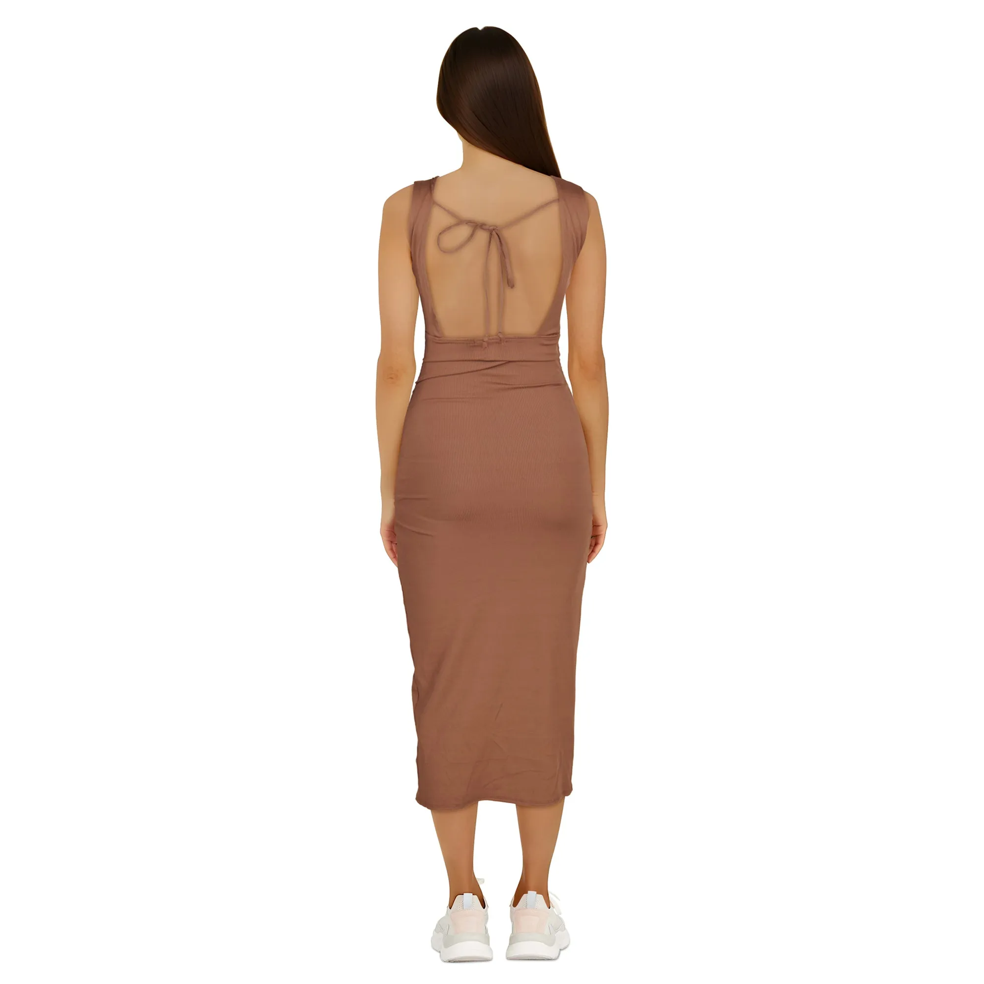 Women's Deep V-Neck Wrap Dress