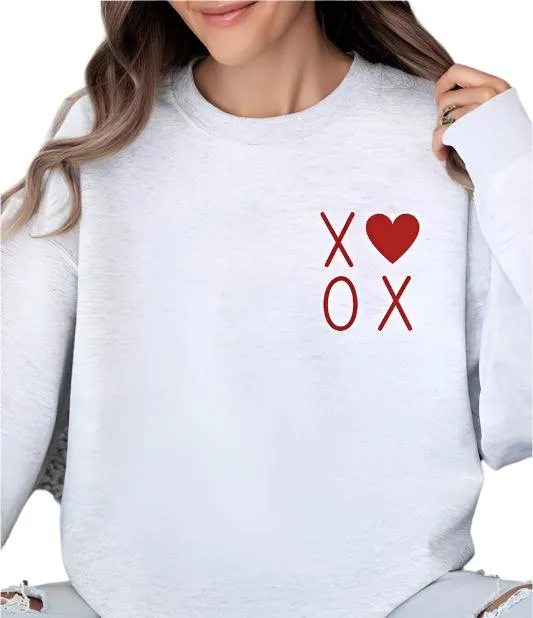 XOXO Valentines Pocket Oversized Sweatshirt